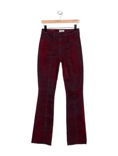 Pre-owned L'agence High-rise Flared Jeans In Multi