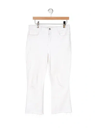 Pre-owned L'agence High-rise Flared Jeans In Neutral