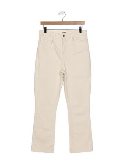 Pre-owned L'agence High-rise Flared Jeans In Neutral