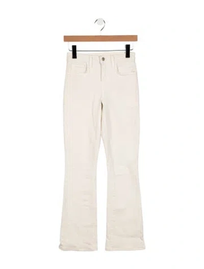 Pre-owned L'agence High-rise Flared Jeans In Neutral