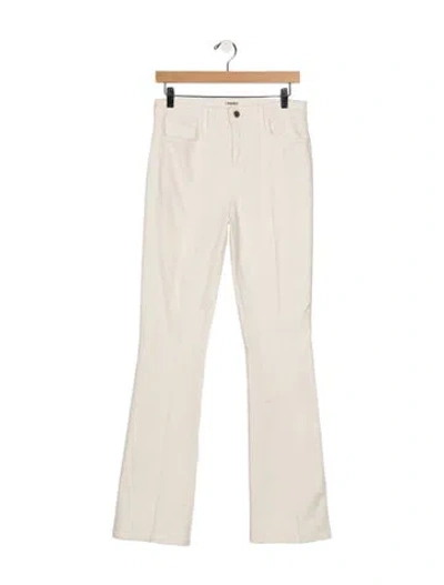 Pre-owned L'agence High-rise Flared Jeans In Neutral