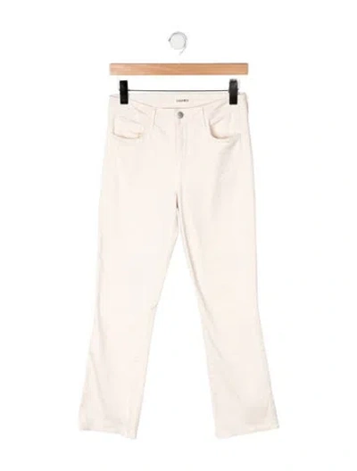 Pre-owned L'agence High-rise Flared Jeans In Neutral