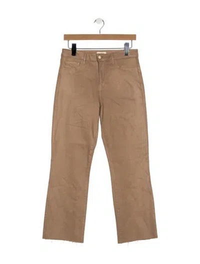 Pre-owned L'agence High-rise Flared Jeans In Neutral