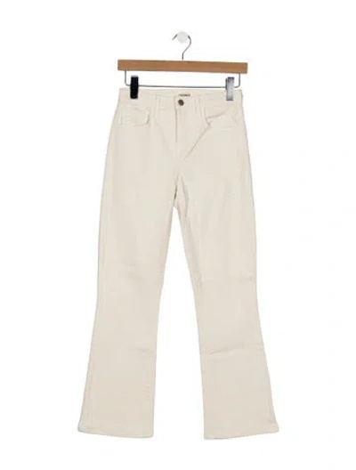 Pre-owned L'agence High-rise Flared Jeans In Neutrals