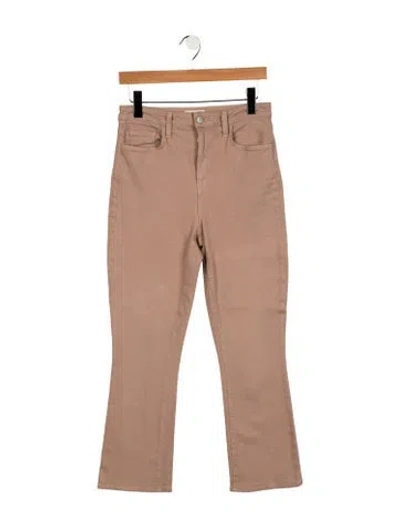 Pre-owned L'agence High-rise Flared Jeans In Neutrals