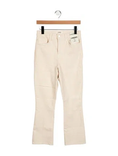 Pre-owned L'agence High-rise Flared Jeans In Neutrals