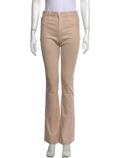 Pre-owned L'agence High-rise Flared Jeans In Neutrals