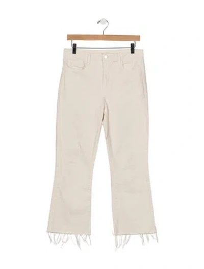 Pre-owned L'agence High-rise Flared Jeans In Neutrals