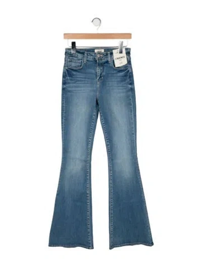 Pre-owned L'agence High-rise Flared Jeans W/ Tags In Blue