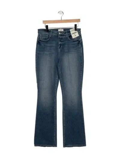 Pre-owned L'agence High-rise Flared Jeans W/ Tags In Blue