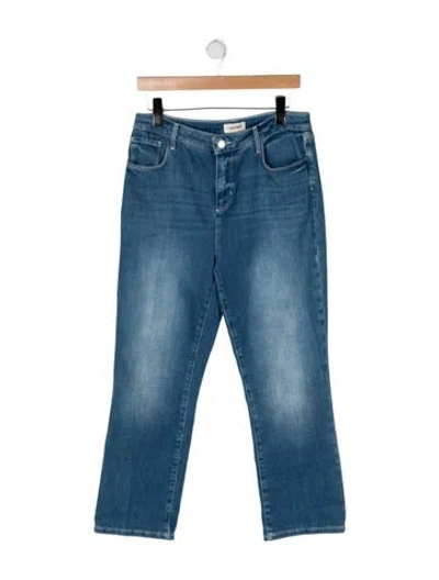 Pre-owned L'agence High-rise Flared Jeans W/ Tags In Blue