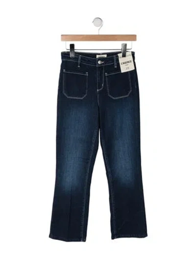 Pre-owned L'agence High-rise Flared Jeans W/ Tags In Blue