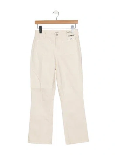 Pre-owned L'agence High-rise Flared Jeans W/ Tags In Neutral