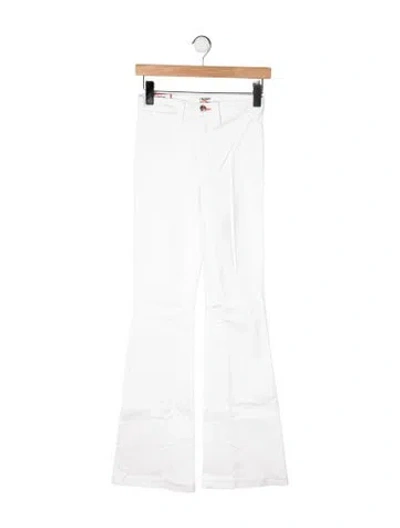 Pre-owned L'agence High-rise Flared Jeans W/ Tags In White