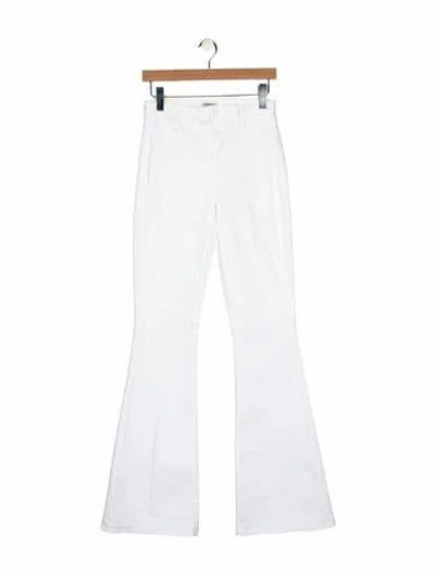 Pre-owned L'agence High-rise Flared Jeans In White