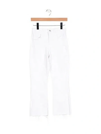 Pre-owned L'agence High-rise Flared Jeans In White