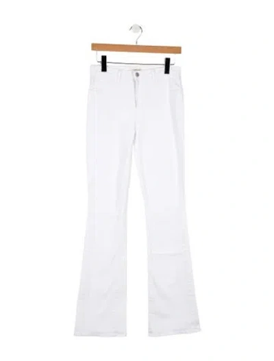Pre-owned L'agence High-rise Flared Jeans In White