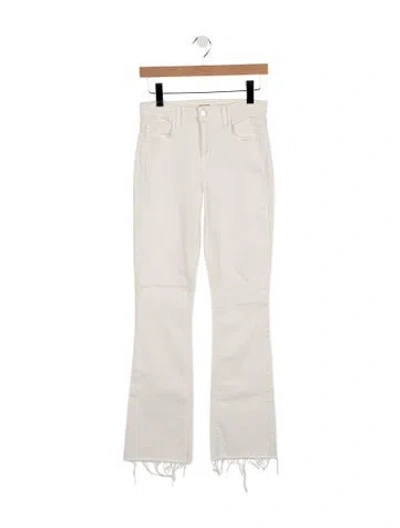 Pre-owned L'agence High-rise Flared Jeans In White