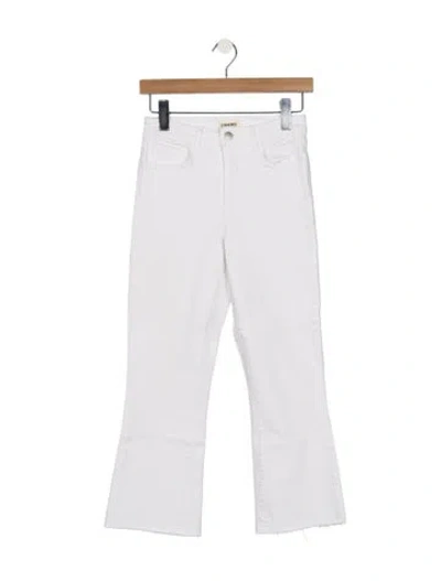 Pre-owned L'agence High-rise Flared Jeans In White
