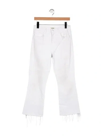 Pre-owned L'agence High-rise Flared Jeans In White