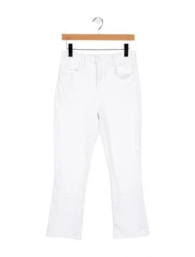 Pre-owned L'agence High-rise Flared Jeans In White