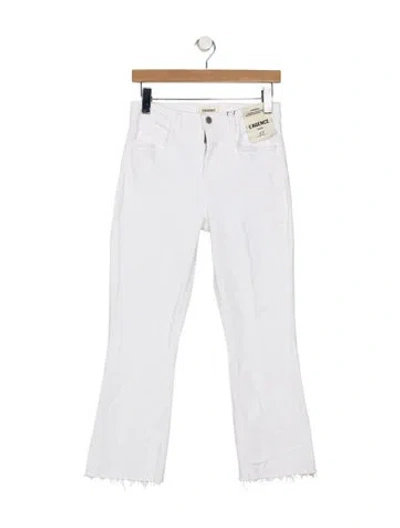 Pre-owned L'agence High-rise Flared Jeans In White