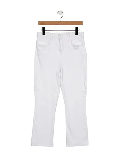 Pre-owned L'agence High-rise Flared Jeans In White