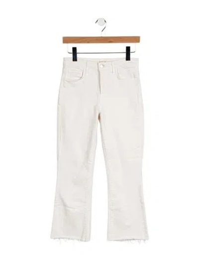 Pre-owned L'agence High-rise Flared Jeans In White
