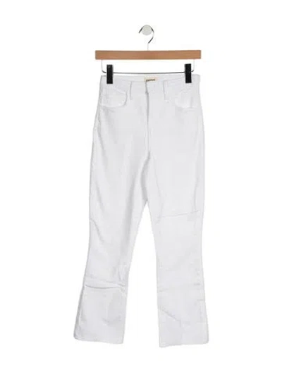 Pre-owned L'agence High-rise Flared Jeans In White