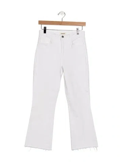 Pre-owned L'agence High-rise Flared Jeans In White