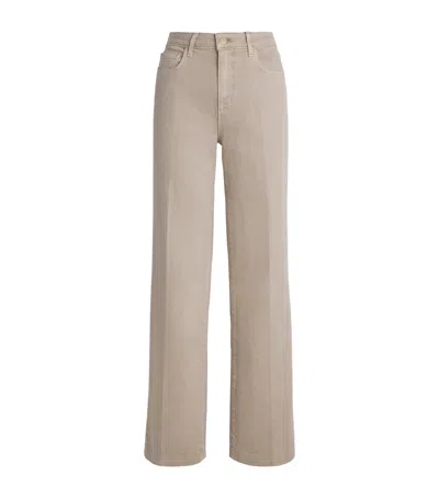L'agence High-rise Scottie Wide-leg Jeans In Gray