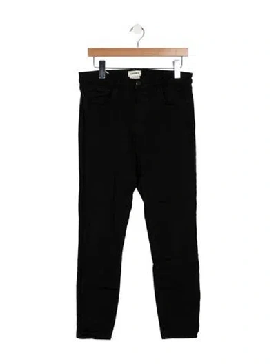 Pre-owned L'agence High-rise Skinny Leg Jeans In Black