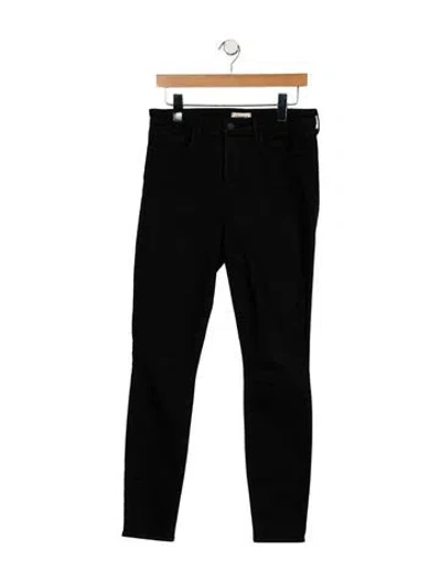 Pre-owned L'agence High-rise Skinny Leg Jeans In Black