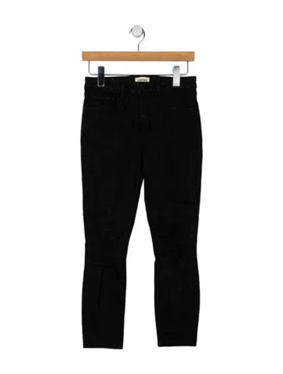 Pre-owned L'agence High-rise Skinny Leg Jeans In Black