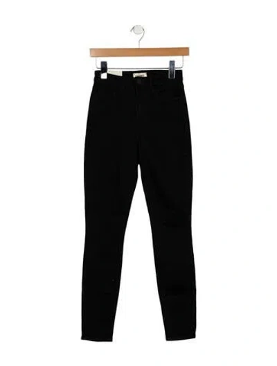 Pre-owned L'agence High-rise Skinny Leg Jeans In Black