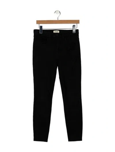 Pre-owned L'agence High-rise Skinny Leg Jeans In Black