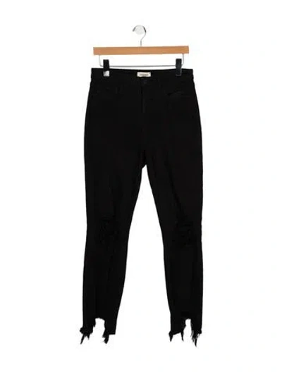 Pre-owned L'agence High-rise Skinny Leg Jeans In Black