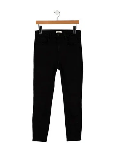 Pre-owned L'agence High-rise Skinny Leg Jeans In Black