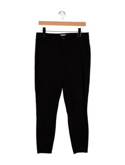 Pre-owned L'agence High-rise Skinny Leg Jeans In Black
