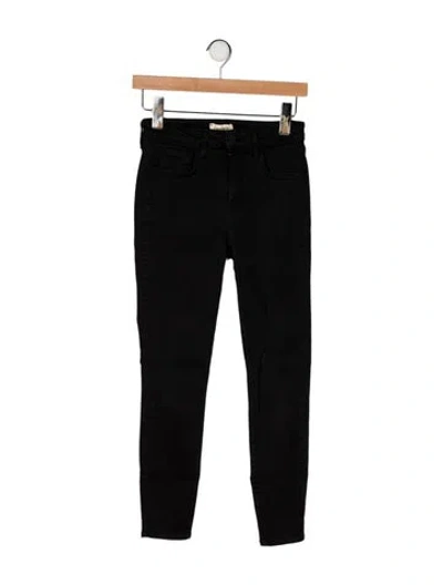 Pre-owned L'agence High-rise Skinny Leg Jeans In Black
