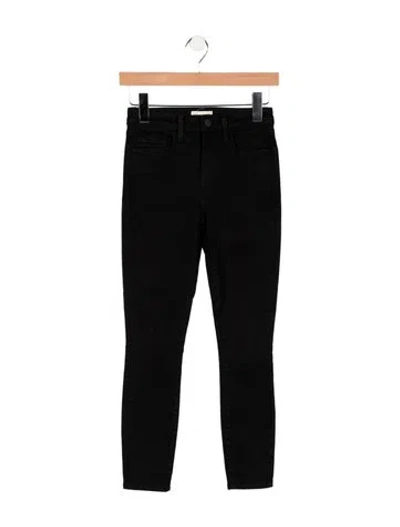 Pre-owned L'agence High-rise Skinny Leg Jeans In Black