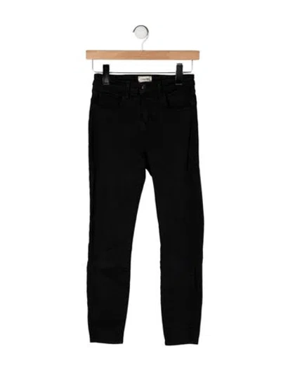 Pre-owned L'agence High-rise Skinny Leg Jeans In Black