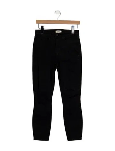 Pre-owned L'agence High-rise Skinny Leg Jeans In Black