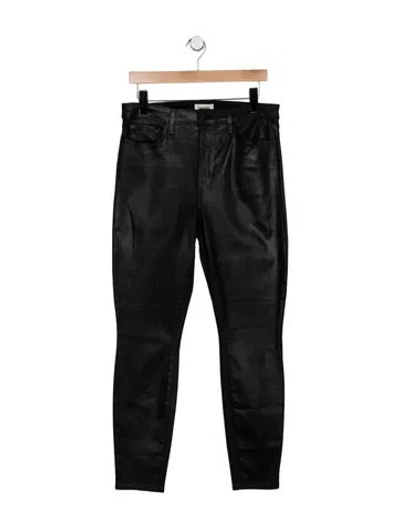 Pre-owned L'agence High-rise Skinny Leg Jeans In Black