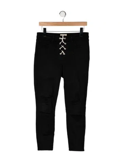 Pre-owned L'agence High-rise Skinny Leg Jeans In Black