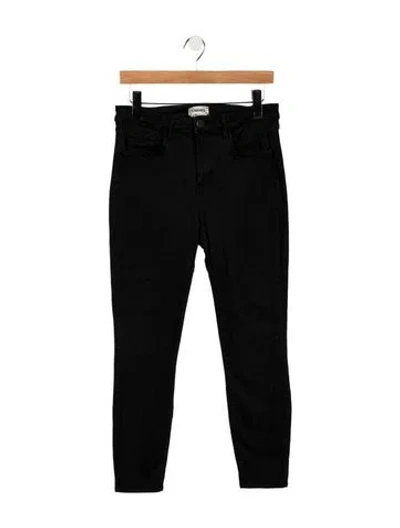 Pre-owned L'agence High-rise Skinny Leg Jeans In Black