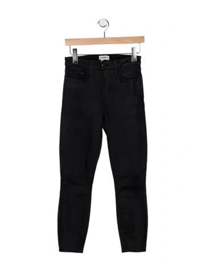 Pre-owned L'agence High-rise Skinny Leg Jeans In Black