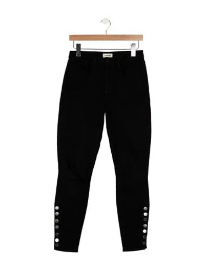 Pre-owned L'agence High-rise Skinny Leg Jeans In Black