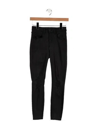 Pre-owned L'agence High-rise Skinny Leg Jeans In Black