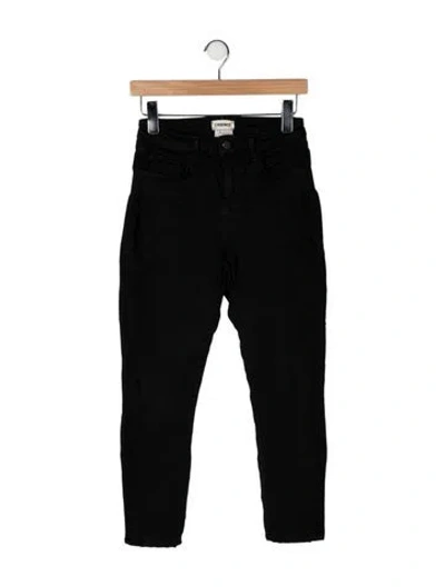 Pre-owned L'agence High-rise Skinny Leg Jeans In Black
